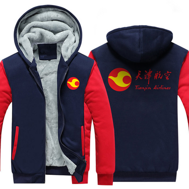 TIANJIN AIRLINES JACKETS FLEECE SWEATSHIRT